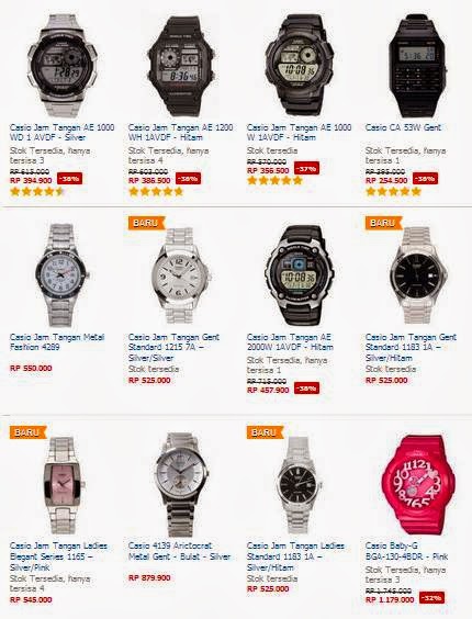 Daftar Harga Jam Tangan Pria Casio Terbaru