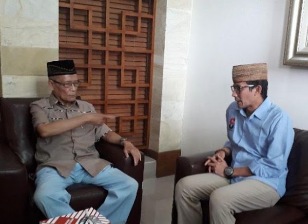 Disambangi Sandiaga Uno, Buya Syafii Sampaikan Pesan Khusus
