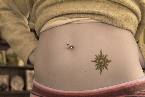 Sun Tattoo Designs for Women