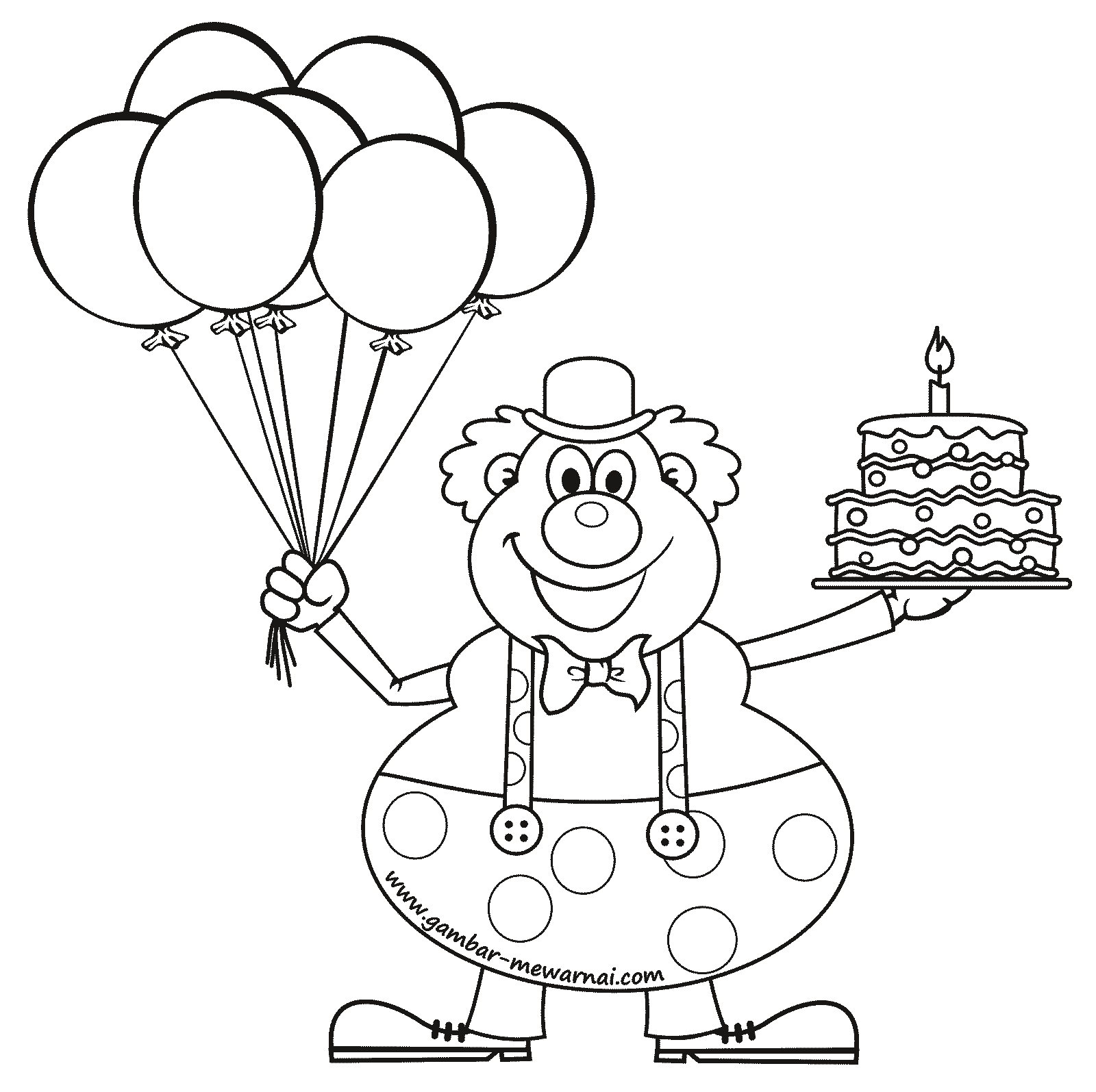 Sketsa Gambar Ulang Tahun