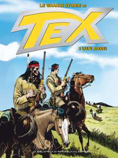 Le Grandi Storie di Tex 38 [I Lupi Rossi] - 15 Settembre 2016 | CBR 215 dpi | Mensile | Fumetti | Universo Bonelli | Western
Numero volumi : 40
Le Grandi Storie di Tex è una collana di 40 eleganti e corposi volumi cartonati, a colori, sulle cui pagine rivivono gli episodi fondamentali, i capolavori indiscussi della serie. A fare da filo conduttore di ciascun libro troveremo i personaggi più importanti (a partire dallo stesso Tex, sul cui passato si concentra il tomo d'esordio della collana, dal titolo «Tex, la leggenda»), i comprimari, i nemici, gli eventi drammatici, i «filoni» avventurosi che hanno visto protagonista il nostro eroe, al fianco dei tre fedeli pards.
Insomma, questa collana concede l’opportunità di scoprire (o riscoprire) i momenti-chiave che hanno trasformato Tex in una leggenda!
Le Grandi Storie di Tex, settimanale, foliazione variabile (tra le 340 e le 390 pagine), cartonato e a colori, è completato da un nuovo apparato critico, firmato da Luca Raffaelli, che racconta la storia del fumetto del dopoguerra.