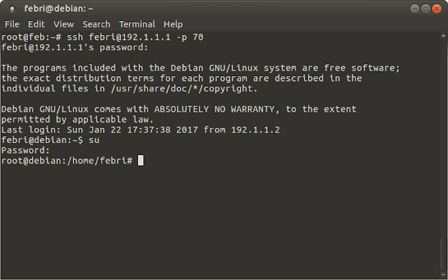 Installasi Remote Access (Openssh & Telnet) Pada Debian 8 Jessie
