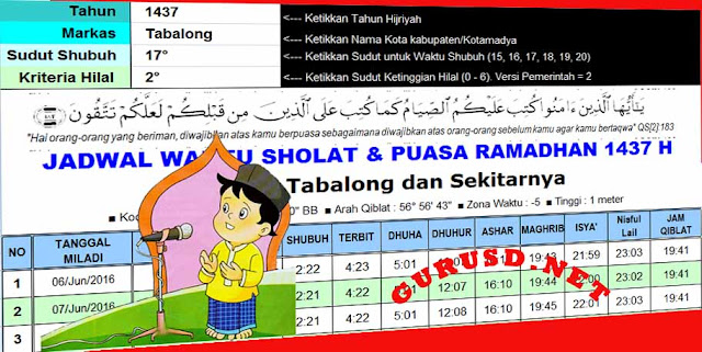 Aplikasi Jadwal Ramadhan Berbasis Sistem Pakar Otomatis Hingga Kabupaten/Kota