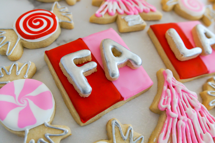 Colorblock Christmas Cookies