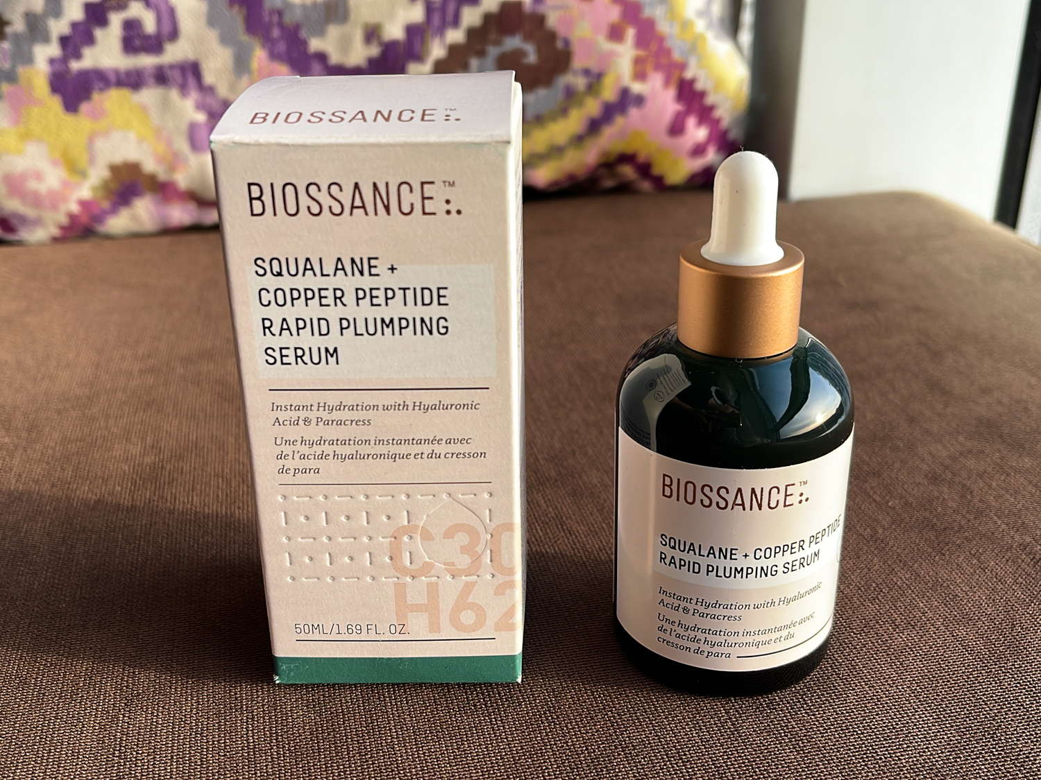 Biossance Squalane + Copper Peptide Rapid Plumping Serum Influenster VoxBox Review