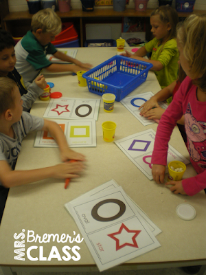 Lots of ideas for hands-on Kindergarten math centers!