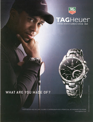 2008 Tagheuer Magazine Ad Tiger Woods