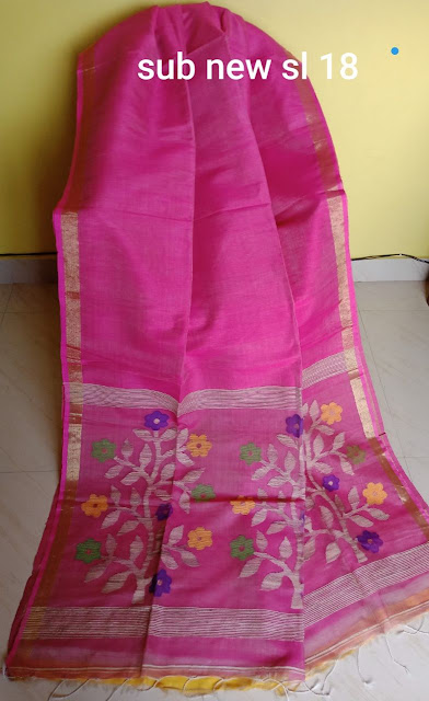 Linen Jamdani Sarees