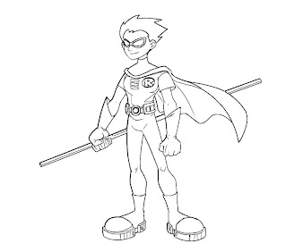 #8 Robin Coloring Page