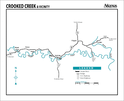 Map of Crooked Creek