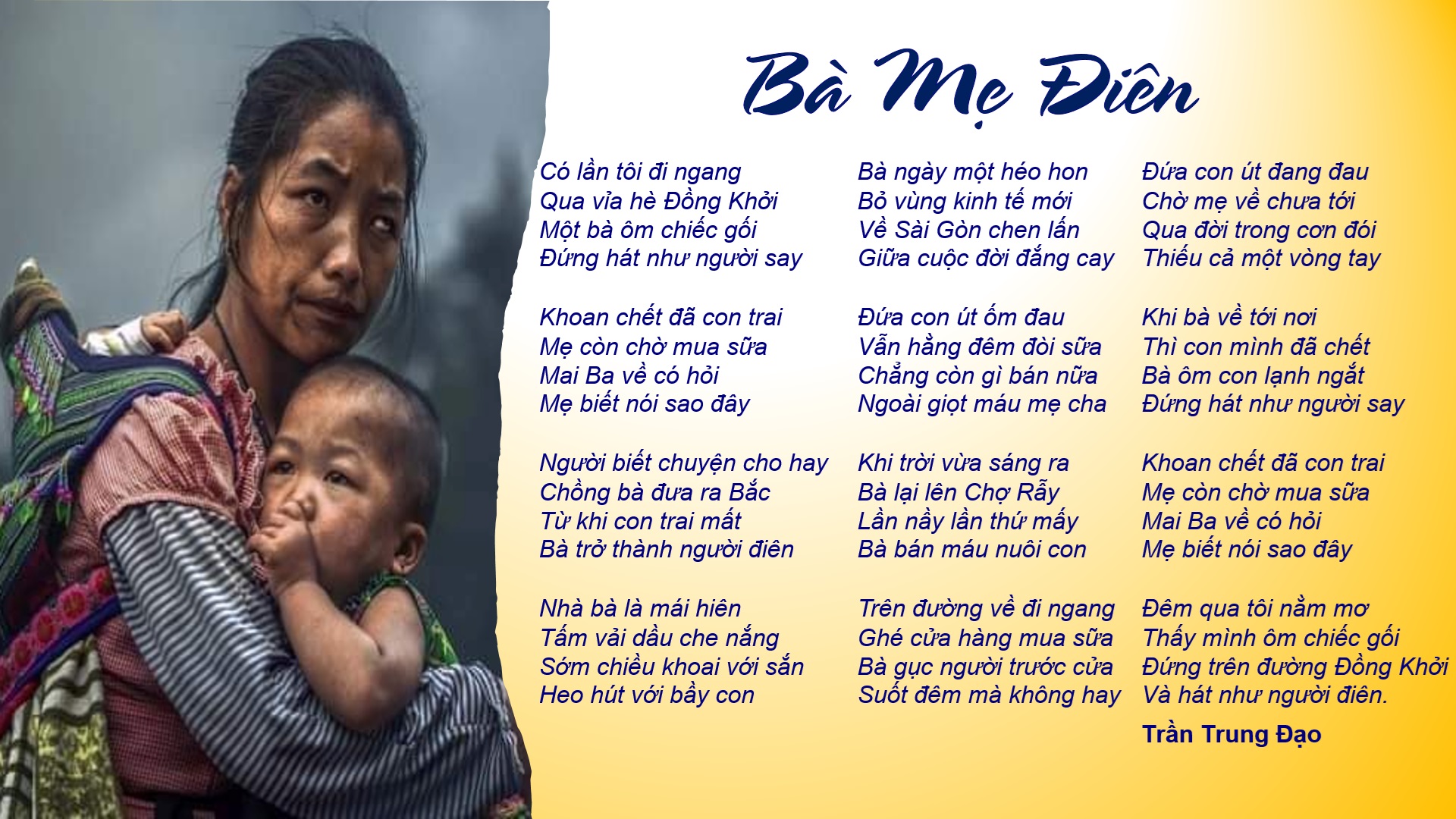 Bà Mẹ Điên - Thơ Trần Trung Đạo