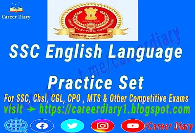 English Practice Set for SSC Careerdiary1.blogspot.com