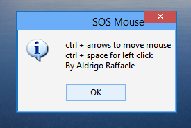 SOSMouse , windows softwares, freewares, Utilities , System tools,  , move mouse using keyboard