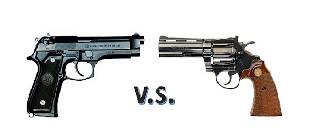 Perbedaan Senjata Api Pistol dan Revolver