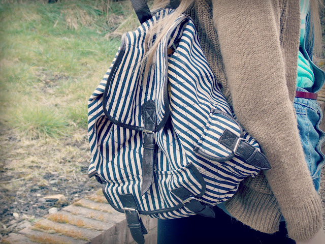 Striped Rucksack