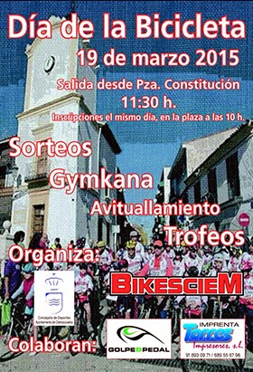 Ciempozuelos celebrará el Día de la bicicleta el 19 de marzo de 2015