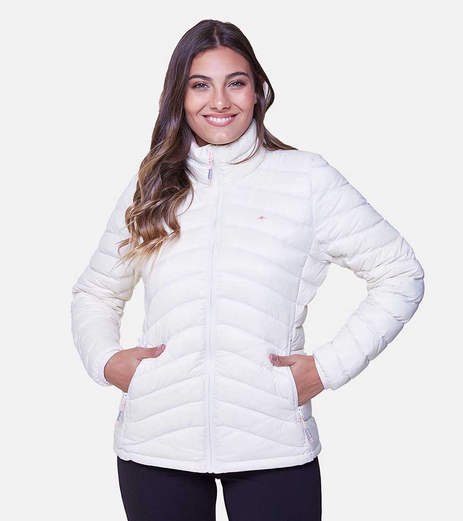 Campera canelones blanca Montagne otoño invierno 2024 mujer