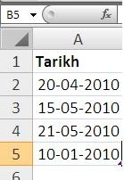 Kerja Dengan Excel: Pengiraan Hari