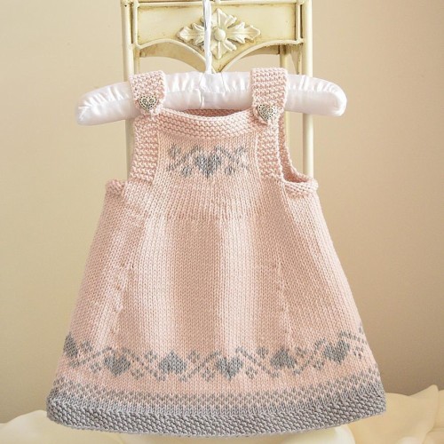 Luv U Forever Pinafore Dress - Knitting Pattern