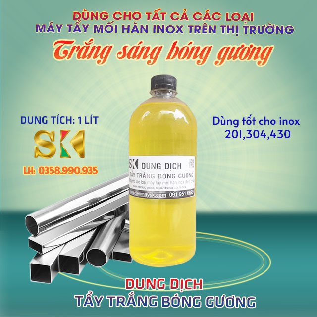 DUNG DỊCH TẨY MỐI HÀN INOX ĐIỆN HOÁ