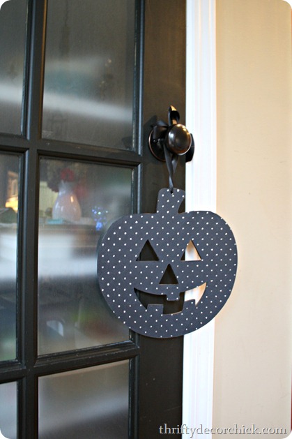 black glitter pumpkin