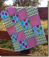 Shaggy Baby Girl Quilt 1