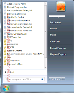 .lnk shortcuts pada Windows 7