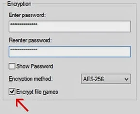 Encrypt file names