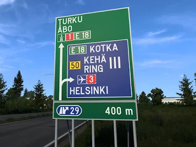 芬蘭方向指示牌