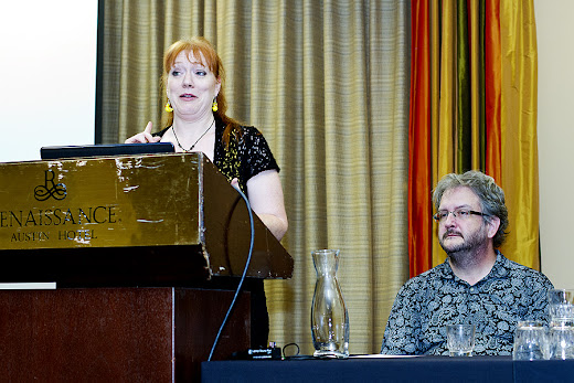 The Gorilla of the Gasbags story challenge panel at Armadillocon 2012