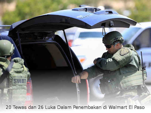 20 Tewas dan 26 Luka Dalam Penembakan di Walmart El Paso