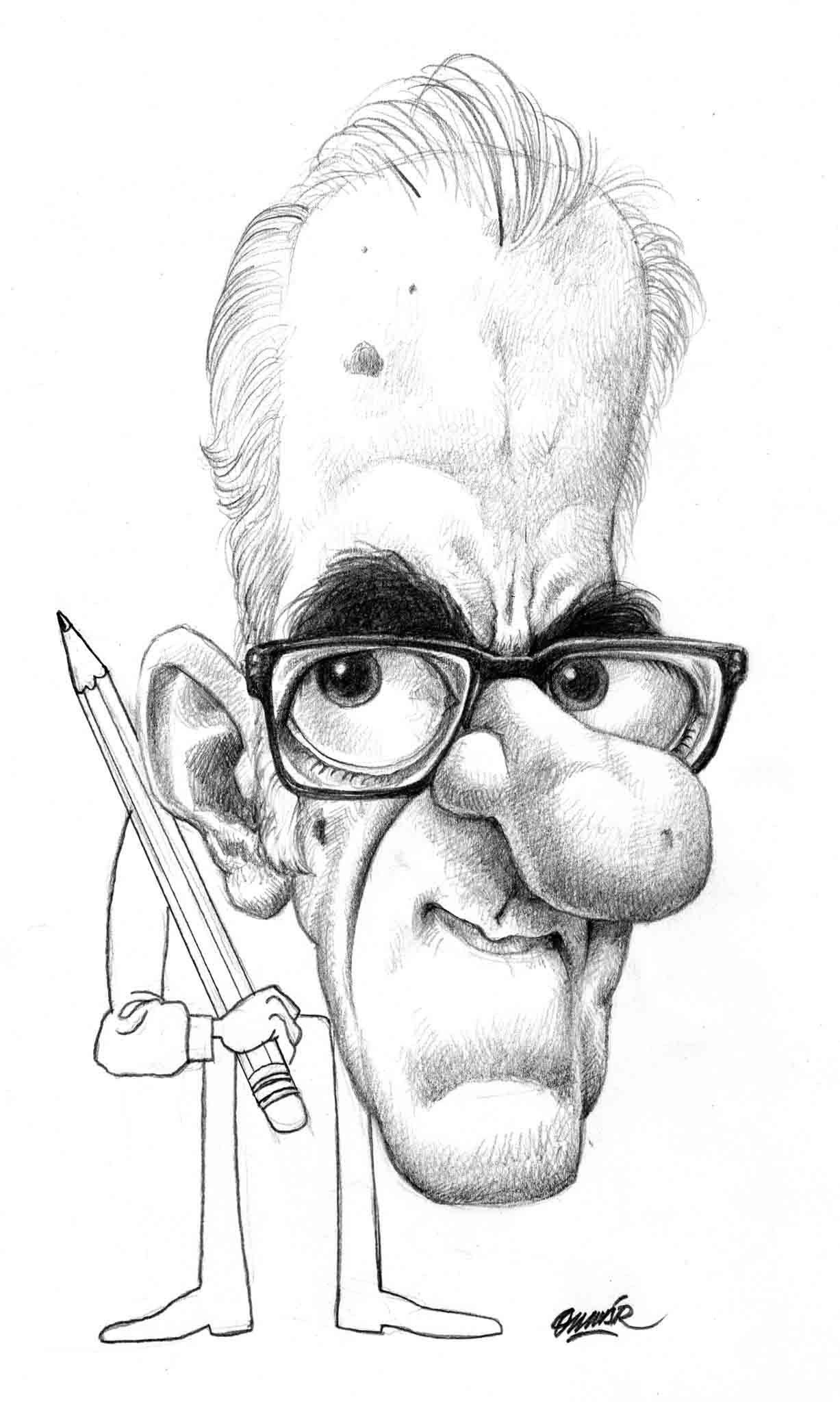 Mohamed Effat .. Caricature By Omar Zevallos - Peru