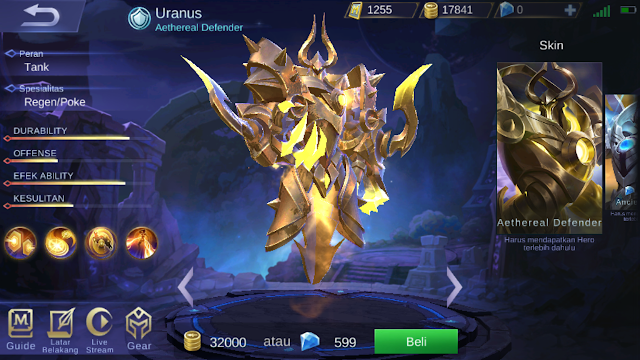 Cara Jitu Mendapatkan Hero Baru Uranus Gratis