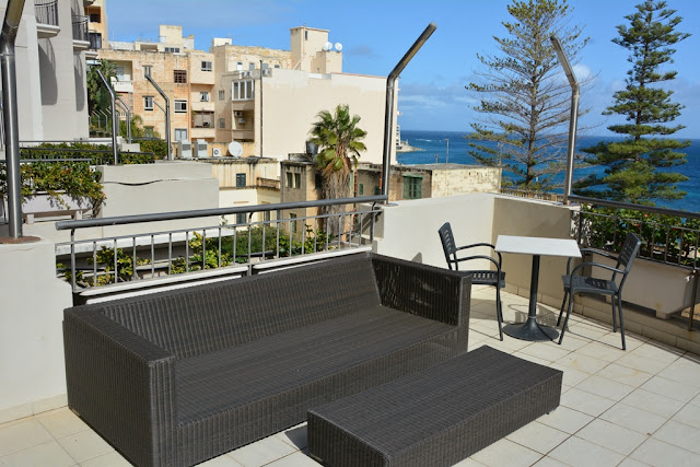 Le Meridien St Julians terrace