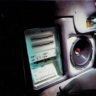 image in color of the interior of Matt Billmeier's 1995 Dodge Ram truck  highlighting the equipment behind the passenger's seat