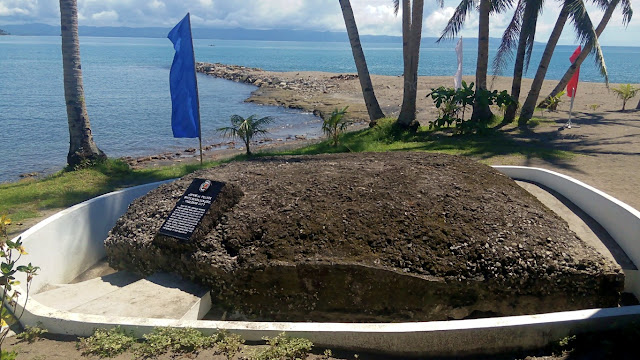 Japanese Pillbox Marker inside Patio Victoria, White Beach, San Jose Tacloban City