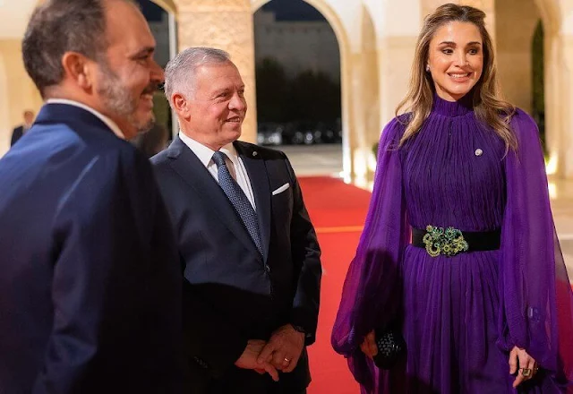 King Abdullah II and Queen Rania of Jordan hosted a State Dinner Banquet for King Carl Gustaf and Queen Silvia