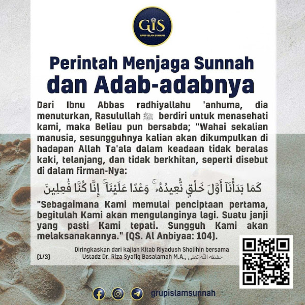 Audio ke-224: Bab 16 Perintah Memelihara Sunnah dan Adab-Adabnya ~ Pembahasan Hadits Ibnu Abbas