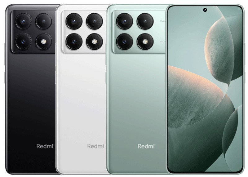 Redmi K70 back and front view