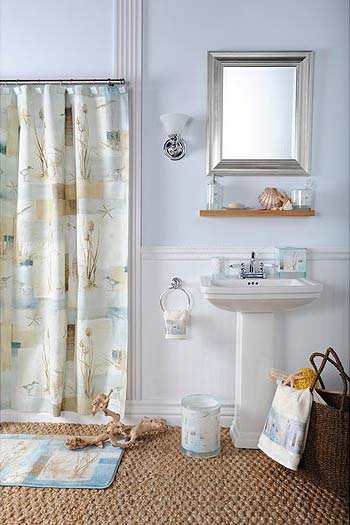 Redecorating With Beach Bathroom  Decor 