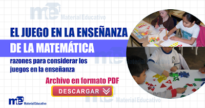 EL JUEGO EN LA ENSEÑANZA DE LA MATEMÁTICA