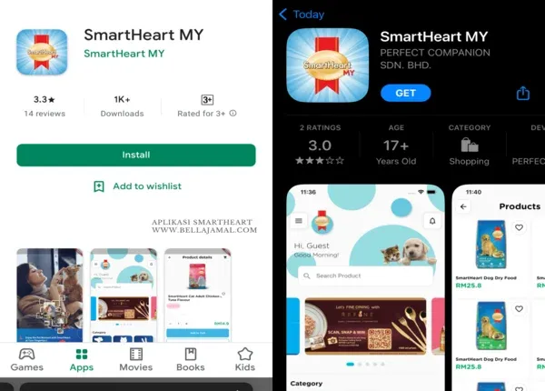 Beli Makanan Kucing Online Dengan Aplikasi Mobil SmartHeart MY