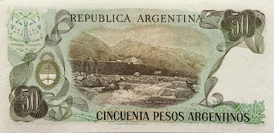 50 Pesos Argentina banknote