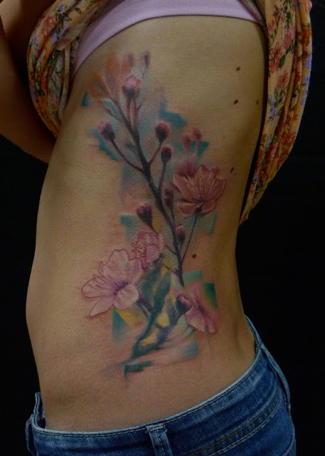 Flower Waist Tattoo