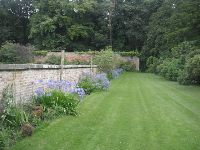 a walled garden in northumberland