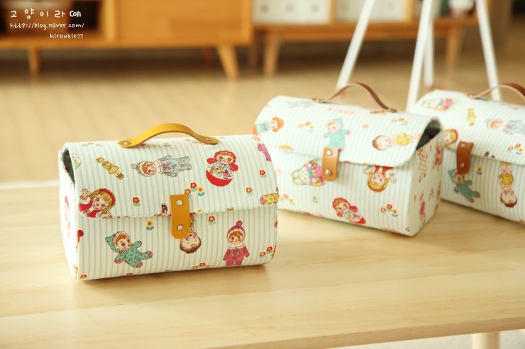 Storage box bag with cover. Pattern & PhotoTutorial