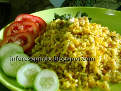 Resep Nasi Goreng Kuning  Kunyit Sederhana Aneka Resep 