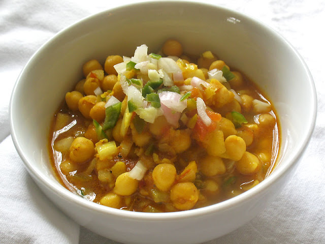 spicy sour chickpea masala
