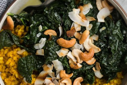   Coconut Kale with Turmeric Rice