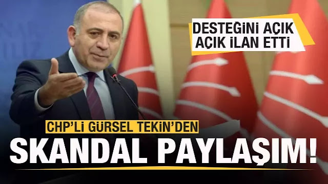 Gürsel Tekin'den tepki çeken paylaşım